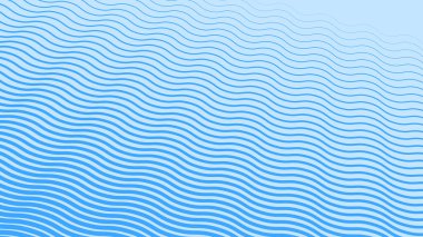 Mavi dalga çizgileri soyut arkaplan vektör çizgisi