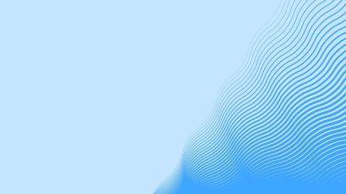 Mavi dalga çizgileri soyut arkaplan vektör çizgisi