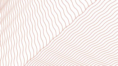 Kırmızı dalga çizgisi arkaplan veya kumaş biçimi için arkaplan vektör resmini çizer