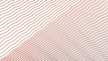 Kırmızı dalga çizgisi arkaplan veya kumaş biçimi için arkaplan vektör resmini çizer