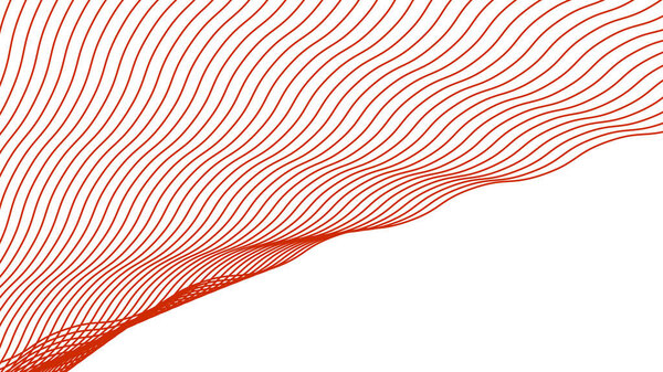 Красная волна полосы фоновое векторное изображение для фона или стиля ткани