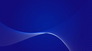 Mavi soyut arkaplan eğri çizgi vektör resmi