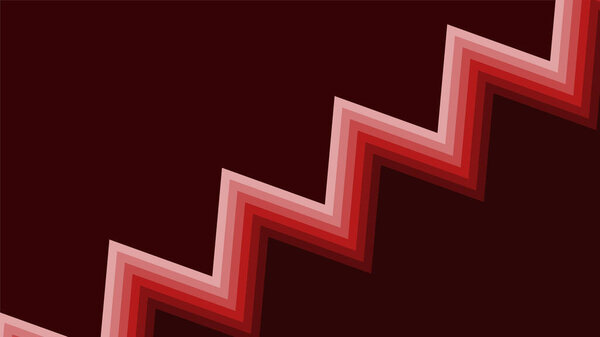 Red zig zag abstract background vector image for backdrop or fabric fashion style