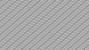 Kumaş biçimi veya doku ögesi için siyah ve beyaz zig zag desen arkaplanı
