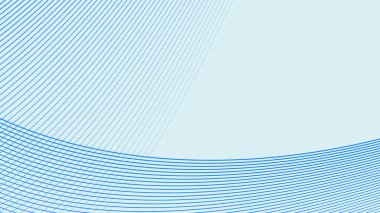 Arkaplan veya sunum için mavi eğimli çizgiler arkaplan vektör resmi