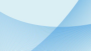 Arkaplan veya sunum için mavi eğimli çizgiler arkaplan vektör resmi