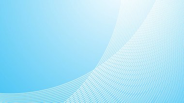 Arkaplan veya sunum için mavi eğimli çizgiler arkaplan vektör resmi