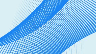 Arkaplan veya sunum için mavi eğimli çizgiler arkaplan vektör resmi