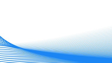 Arkaplan veya sunum için mavi eğimli çizgiler arkaplan vektör resmi