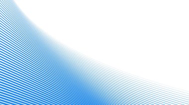 Arkaplan veya sunum için mavi eğimli çizgiler arkaplan vektör resmi