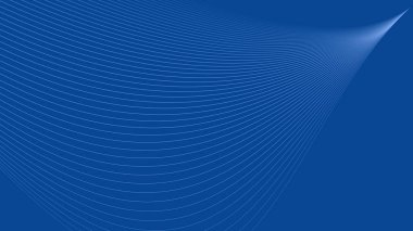 Arkaplan veya sunum için mavi eğimli çizgiler arkaplan vektör resmi