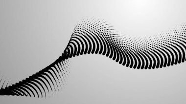 Siyah ve beyaz yarım tonlu noktalar. soyut vektör arkaplanı