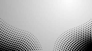 Siyah ve beyaz yarım tonlu noktalar. soyut vektör arkaplanı