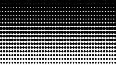 Siyah ve beyaz yarım tonlu noktalar. soyut vektör arkaplanı
