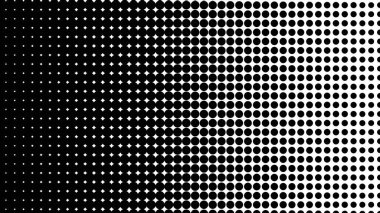 Siyah ve beyaz yarım tonlu noktalar. soyut vektör arkaplanı