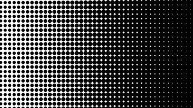 Siyah ve beyaz yarım tonlu noktalar. soyut vektör arkaplanı