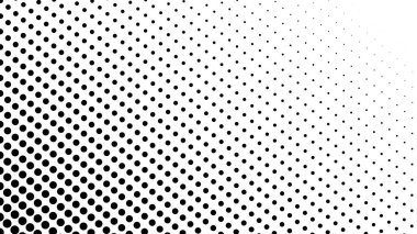 Siyah ve beyaz yarım tonlu noktalar. soyut vektör arkaplanı