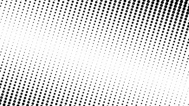 Siyah ve beyaz yarım tonlu noktalar. soyut vektör arkaplanı
