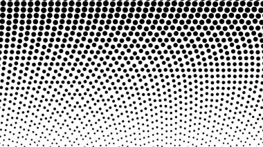 Siyah ve beyaz yarım tonlu noktalar. soyut vektör arkaplanı
