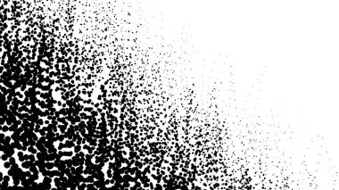 Siyah ve beyaz yarım tonlu noktalar. soyut vektör arkaplanı
