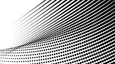 Siyah ve beyaz yarım tonlu noktalar. soyut vektör arkaplanı