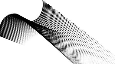 Siyah ve beyaz yarım tonlu noktalar. soyut vektör arkaplanı