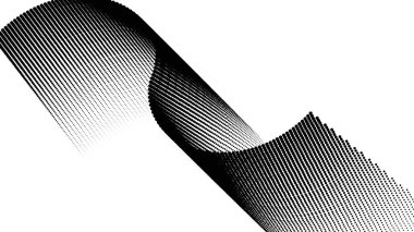 Siyah ve beyaz yarım tonlu noktalar. soyut vektör arkaplanı