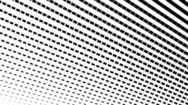 Arkaplan veya duvar kağıdı için siyah ve beyaz yarım tonlu vektör görüntüsü. Soyut noktalar yarım ton tasarım resmi