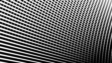 Arkaplan veya duvar kağıdı için siyah ve beyaz yarım tonlu vektör görüntüsü. Soyut noktalar yarım ton tasarım resmi