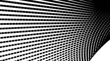 Arkaplan veya duvar kağıdı için siyah ve beyaz yarım tonlu vektör görüntüsü. Soyut noktalar yarım ton tasarım resmi