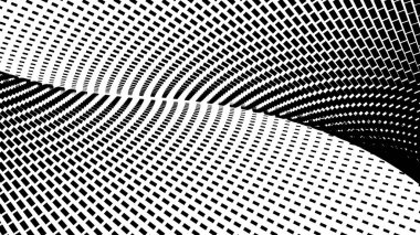 Arkaplan veya duvar kağıdı için siyah ve beyaz yarım tonlu vektör görüntüsü. Soyut noktalar yarım ton tasarım resmi
