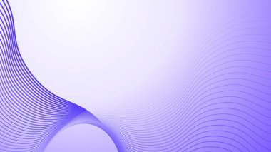 Arkaplan veya sunum için eğri çizgi gradyan vektör resmine sahip mor soyut arkaplan