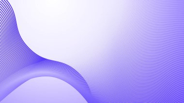 Arkaplan veya sunum için eğri çizgi gradyan vektör resmine sahip mor soyut arkaplan