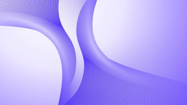 Arkaplan veya sunum için eğri çizgi gradyan vektör resmine sahip mor soyut arkaplan