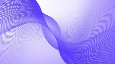 Arkaplan veya sunum için eğri çizgi gradyan vektör resmine sahip mor soyut arkaplan