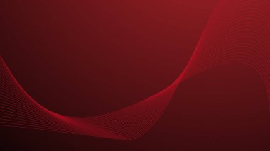 Eğri çizgisi olan kırmızı eğimli soyut arkaplan