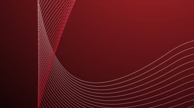 Eğri çizgisi olan kırmızı eğimli soyut arkaplan