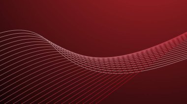 Eğri çizgisi olan kırmızı eğimli soyut arkaplan