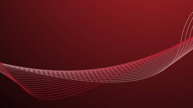 Eğri çizgisi olan kırmızı eğimli soyut arkaplan