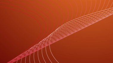Eğri çizgisi olan kırmızı eğimli soyut arkaplan