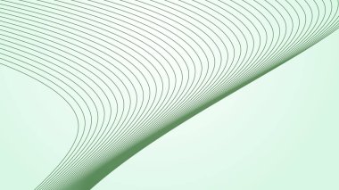 Arkaplan veya sunum için eğri çizgi arkaplanı olan yeşil gradyan