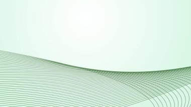 Arkaplan veya sunum için eğri çizgi arkaplanı olan yeşil gradyan
