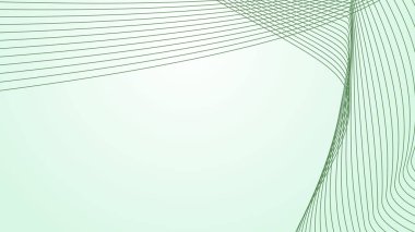Arkaplan veya sunum için eğri çizgi arkaplanı olan yeşil gradyan