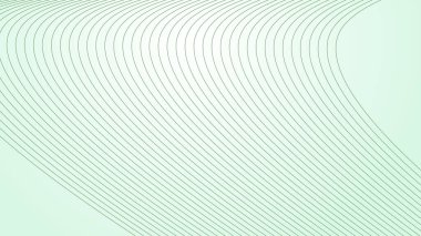 Arkaplan veya sunum için eğri çizgi arkaplanı olan yeşil gradyan