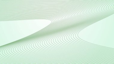 Arkaplan veya sunum için eğri çizgi arkaplanı olan yeşil gradyan