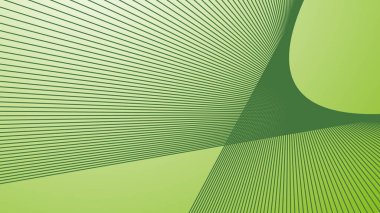 Arkaplan veya sunum için eğri çizgisi olan yeşil gradyan soyut arkaplan
