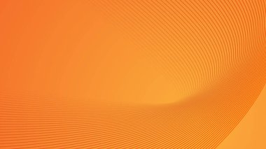 arkaplan veya sunum için eğri çizgisi olan turuncu soyut arkaplan duvar kağıdı