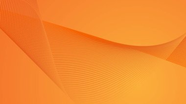 arkaplan veya sunum için eğri çizgisi olan turuncu soyut arkaplan duvar kağıdı