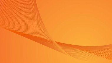 arkaplan veya sunum için eğri çizgisi olan turuncu soyut arkaplan duvar kağıdı