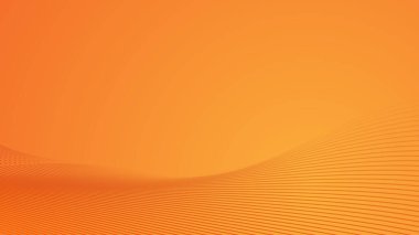 arkaplan veya sunum için eğri çizgisi olan turuncu soyut arkaplan duvar kağıdı